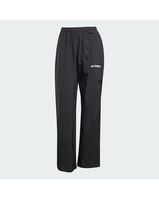 Adidas Gray Terrex Multi Climaproof Two-Layer Rain Tracksuit Bottoms