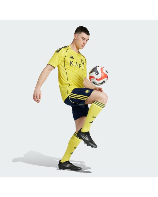 Adidas Yellow Al Nassr Fc 25/26 Home Jersey for men