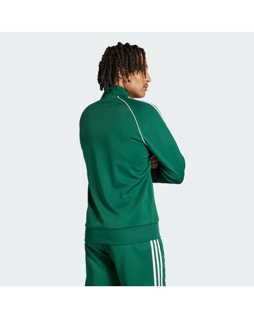 Veste de survêtement Adicolor Classics SST adidas pour homme en coloris Vert  | Lyst