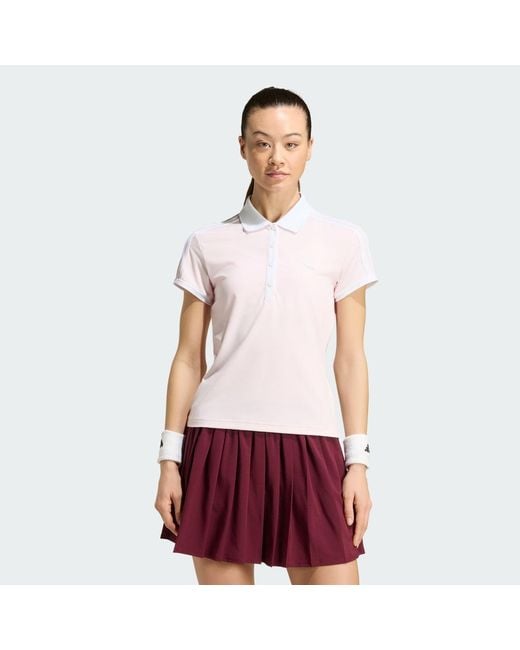 Adidas Red Tennis Classics Polo Shirt