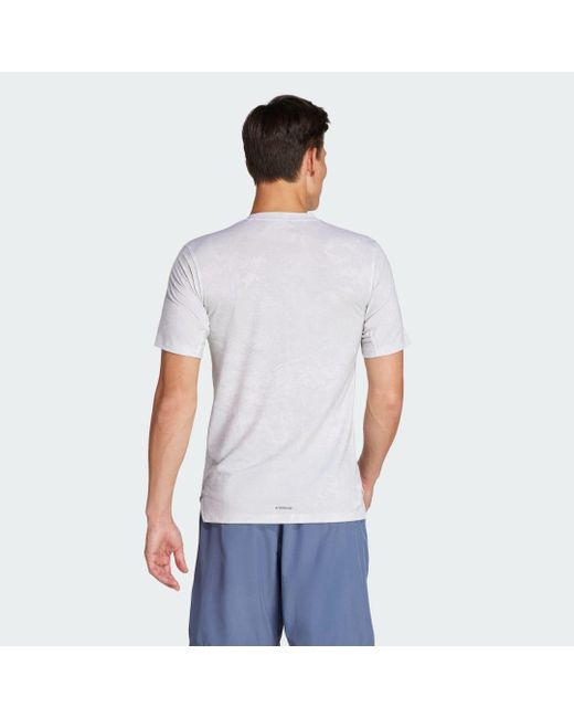 Adidas Blue Power Workout T-shirt for men