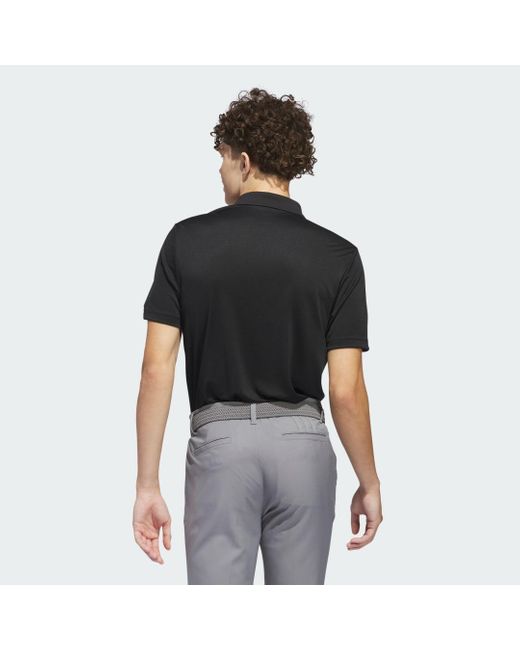 Adi Performance Polo Shirt di Adidas in Black da Uomo