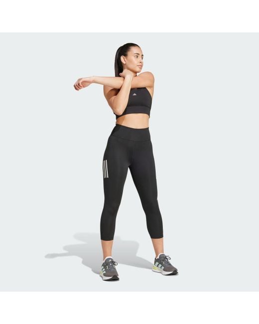 Adidas Originals Black Own The Run 3/4 Leggings
