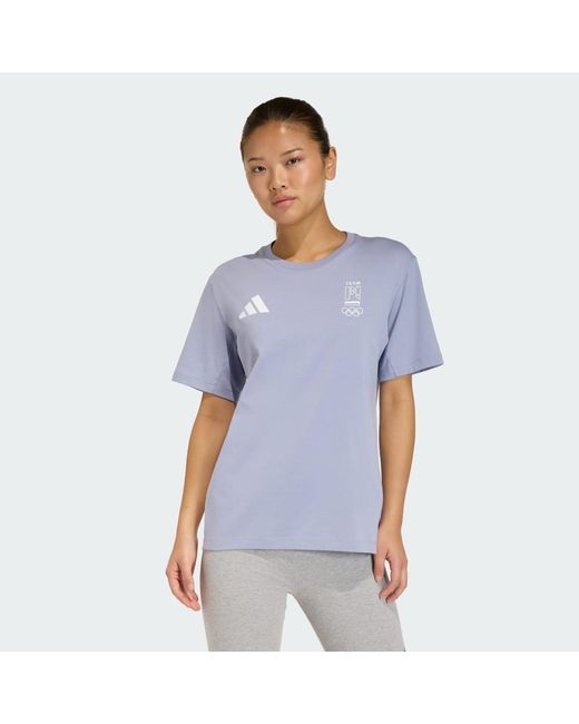Adidas Blue Poc Milano T-Shirtw