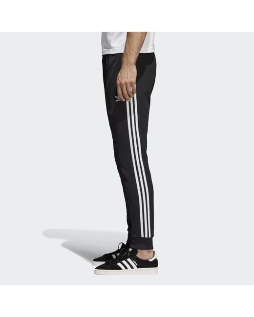 adidas sst track pants mens black