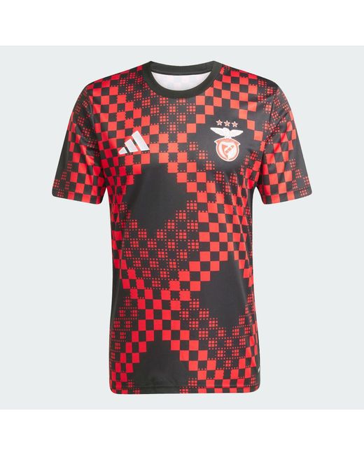 Adidas Red Benfica 25/26 Pre-Match Jersey for men