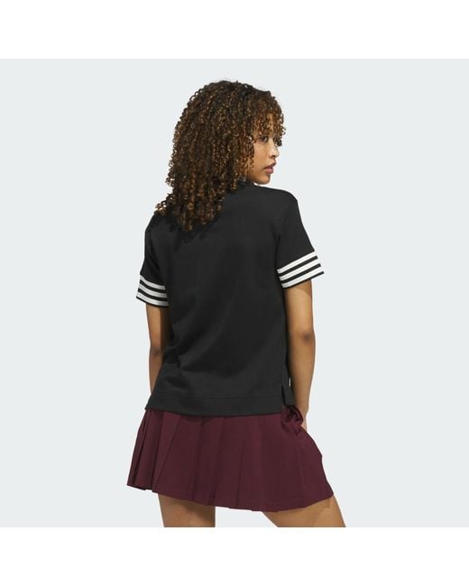 Adidas Red Originals 3-Stripe Polo Shirt