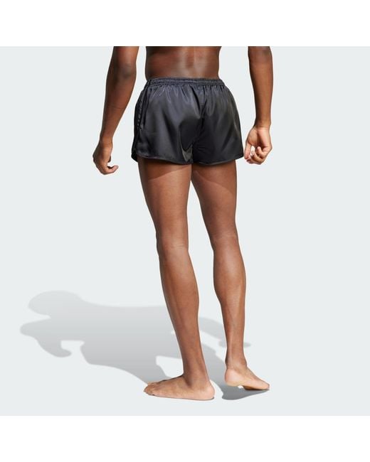 Adidas Blue Adicolor 3-Stripes 2-Inch Swim Shorts for men