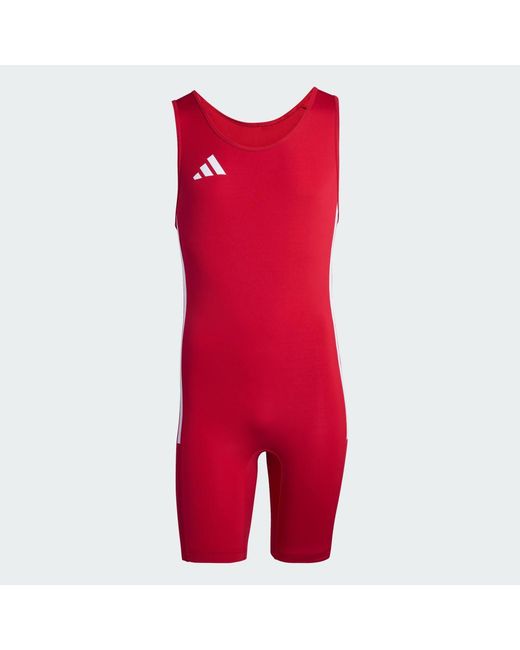 Adidas Red Powerlift Weightlifting Suit for men