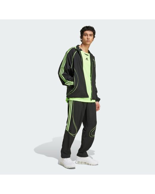 Adidas Black Teamgeist Adicolor Track Pants for men