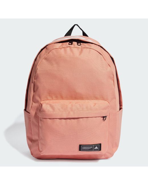 Adidas Pink Classic 3-Stripes Backpack