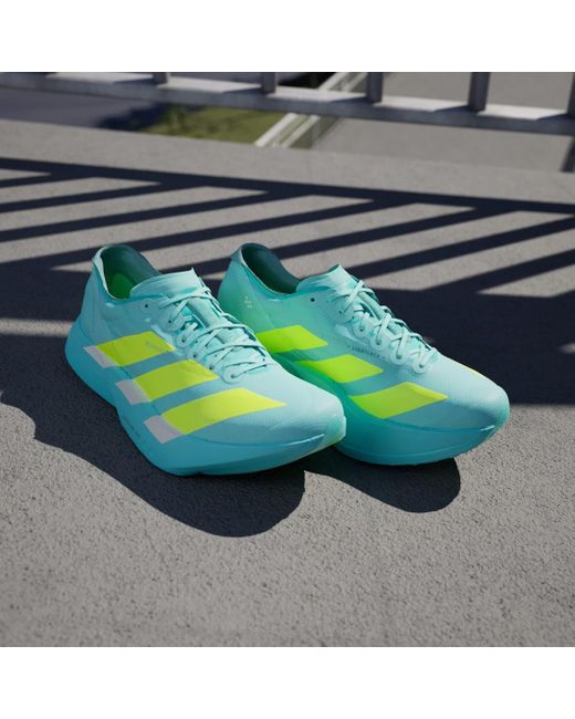 Adidas Blue Adizero Adios Pro 4 Shoes for men
