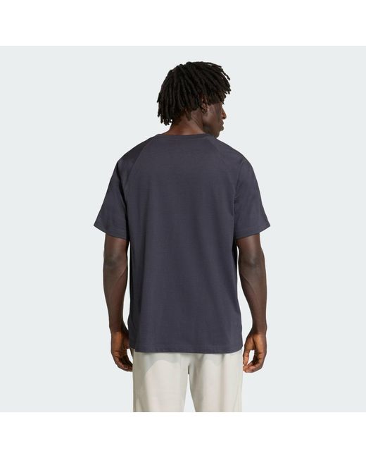 Adidas Blue Lifestyle Premium Essentials Tee Kd3911 for men