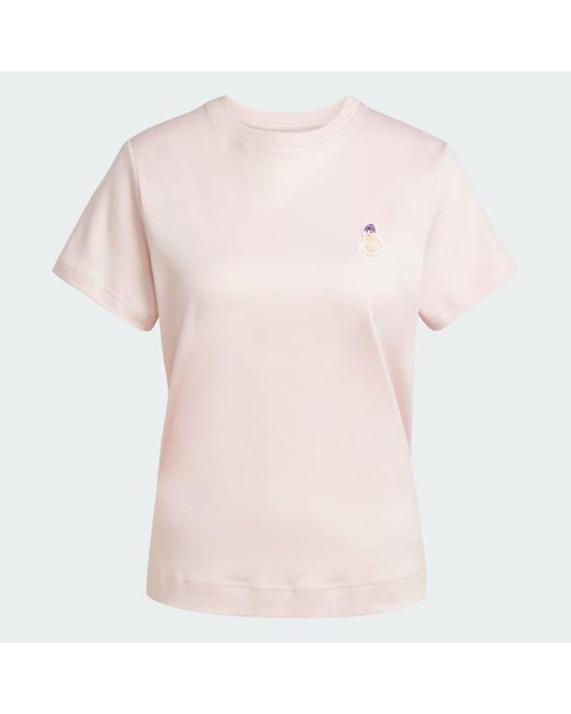 T-Shirt Con Patch Di Gatti di Adidas in White