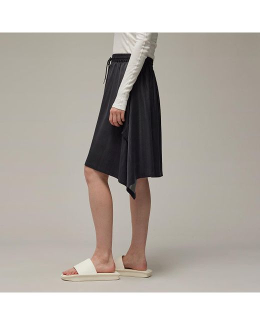Adidas Black Y-3 Striped Skirt