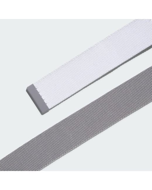 Adidas Gray Reversible Webbing Belt for men