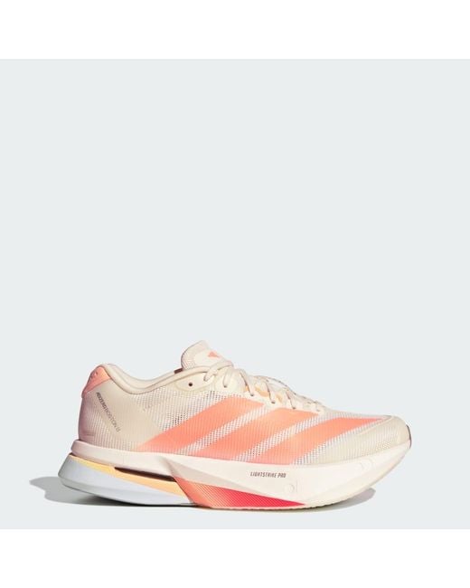 Adidas Pink Adizero Boston 13 Shoes