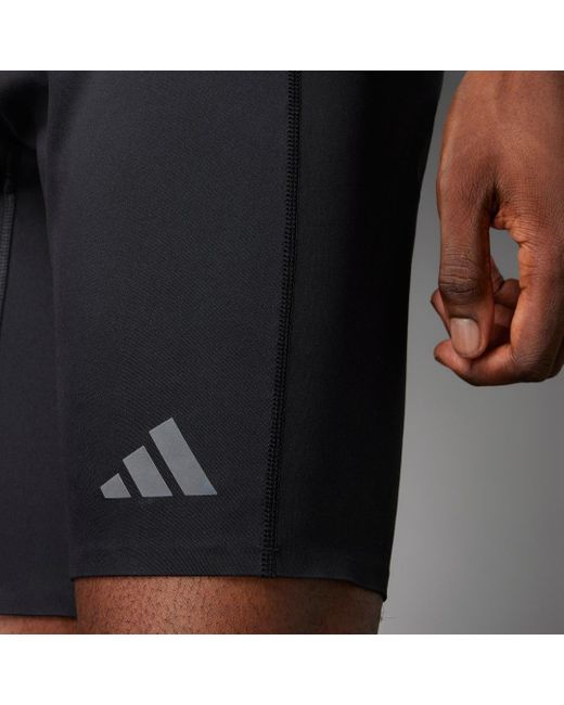Adidas Black Adizero Running Short Leggings for men