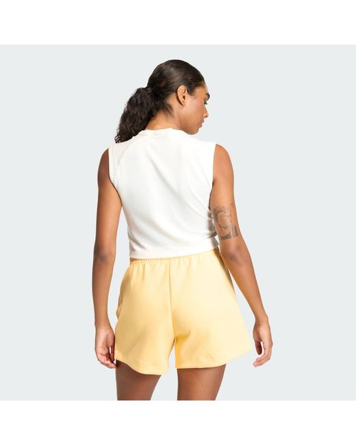 Adidas White All Szn Rib Tank Top