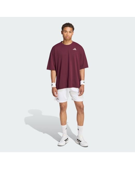 Adidas Red Tennis Climacool+ T-Shirt Pro for men
