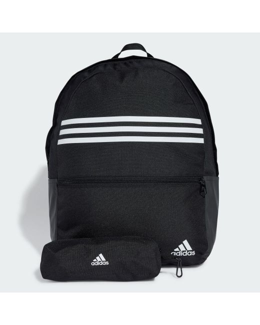 Adidas Classic Horizontal 3-Stripes Rugzak in het Black