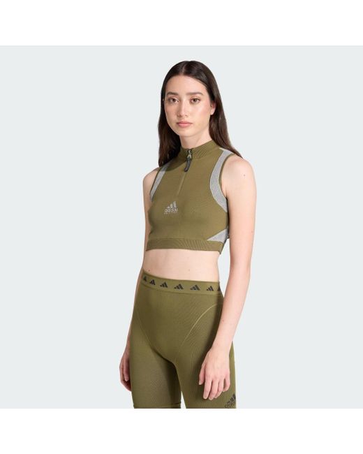 Adidas Originals Green Eqt Bra Top