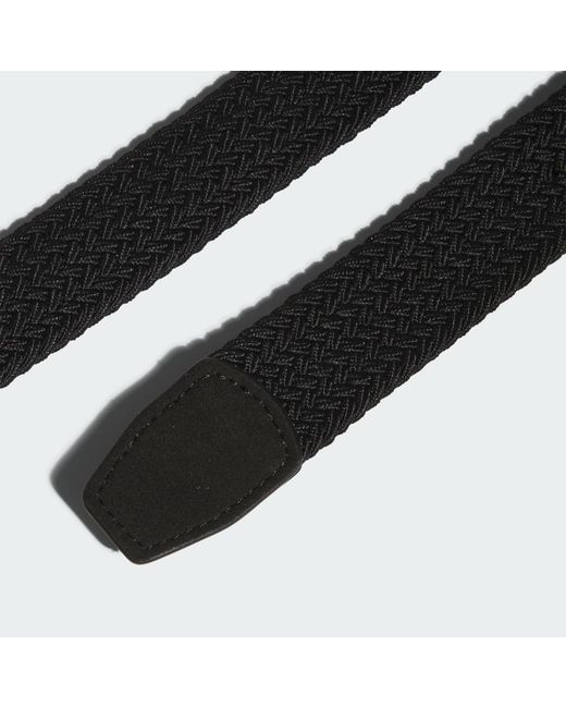 Adidas Black Braided Stretch Belt for men