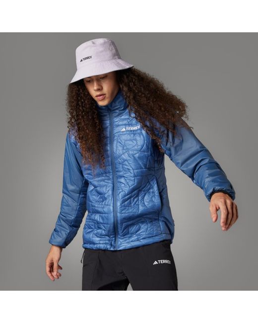 Adidas Blue Terrex Xperior Varilite Primaloft Jacket for men