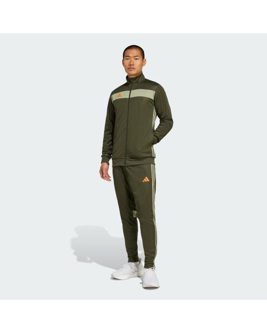Adidas Green Tiro 25 Essentials Track Suit for men