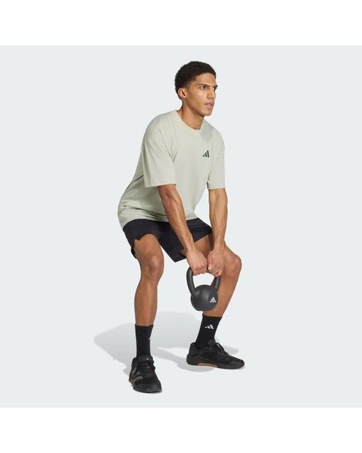 Adidas Green Climacool Fun Training Graphic T-Shirt for men