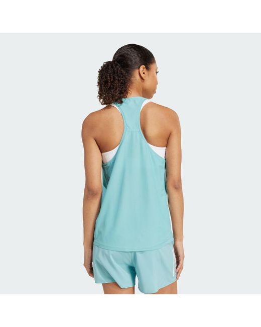 Adidas Blue Own The Run Tank Top