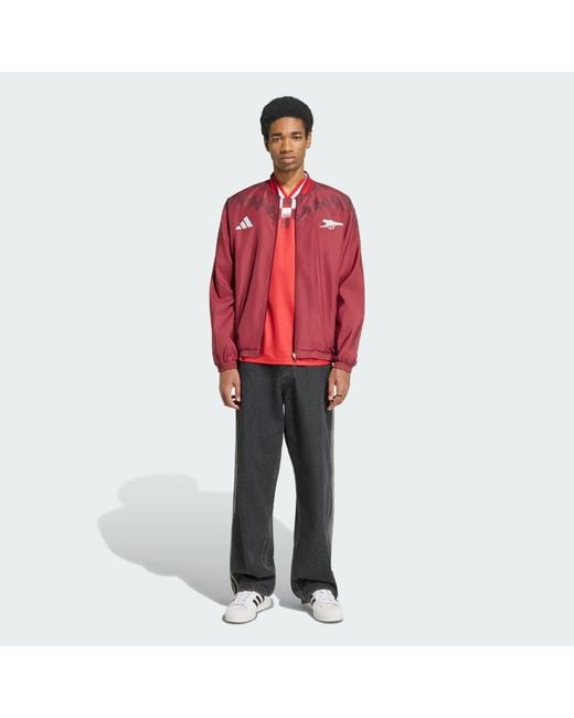 adidas Arsenal Fc Stadium Track Top in Red for Men | Lyst UK