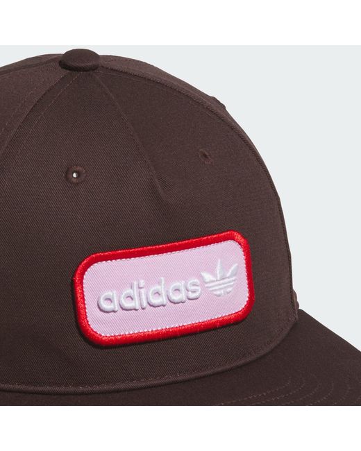 Adidas Brown Originals Golf Tour Archive 5-Panel Patch Hat for men
