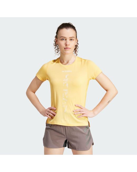 Adidas Metallic Terrex Agravic Trail Running T-shirt