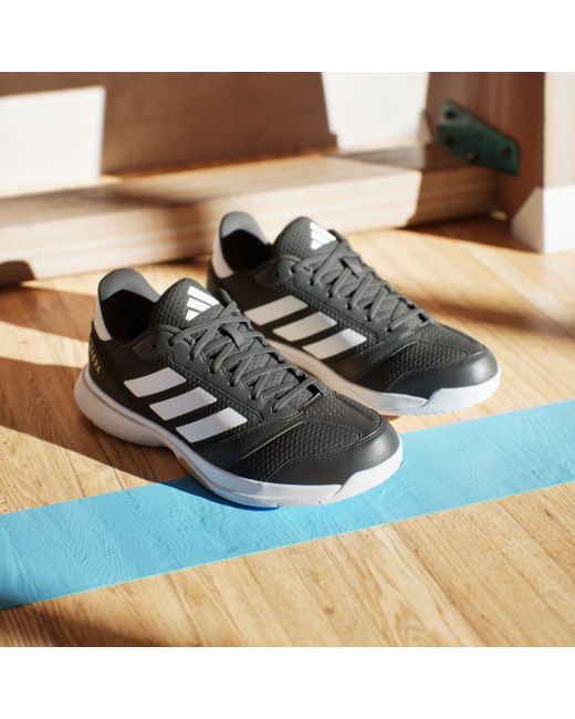 Adidas Blue Ligra 8 Indoor Shoes for men