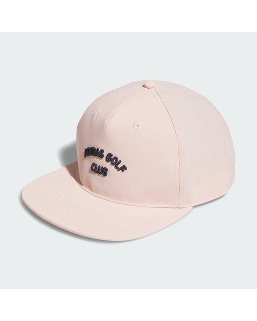 Adidas Pink 5 Panel Crinkled Nylon Kappe