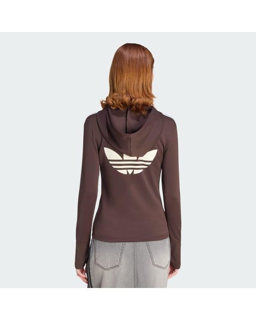 Adidas Originals Brown Sweatshirt Adidas Hooded Zipper