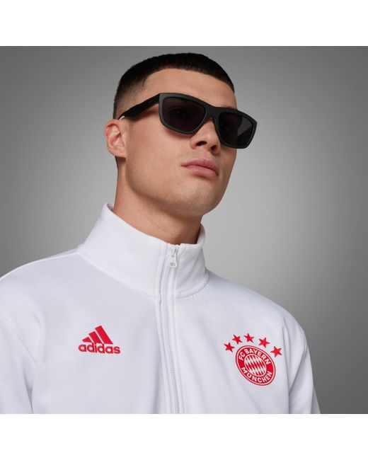 Adidas Gray Fc Bayern Anthem Jacket for men