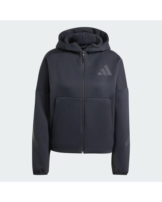 Adidas Black Z.n.e. Full-zip Hoodie