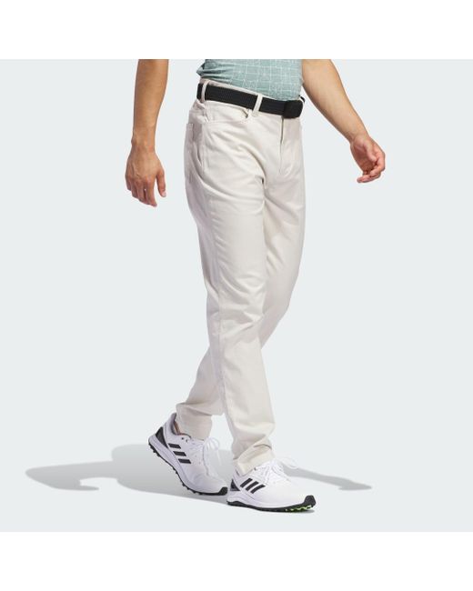Pantaloni da golf Go-To 5-Pocket di Adidas in Gray da Uomo