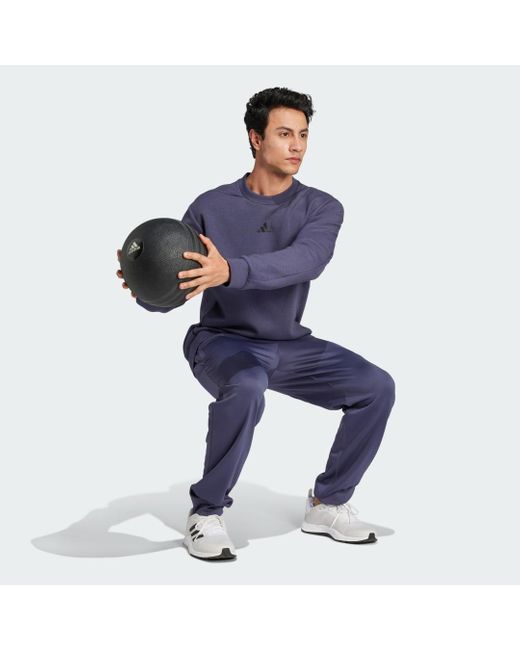 Pantaloni Da Allenamento Game And Go 3 Bar Logo di Adidas Originals in Blue da Uomo