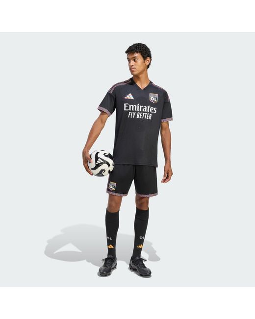 Adidas Black Olympique Lyonnais 26/27 Third Jersey for men