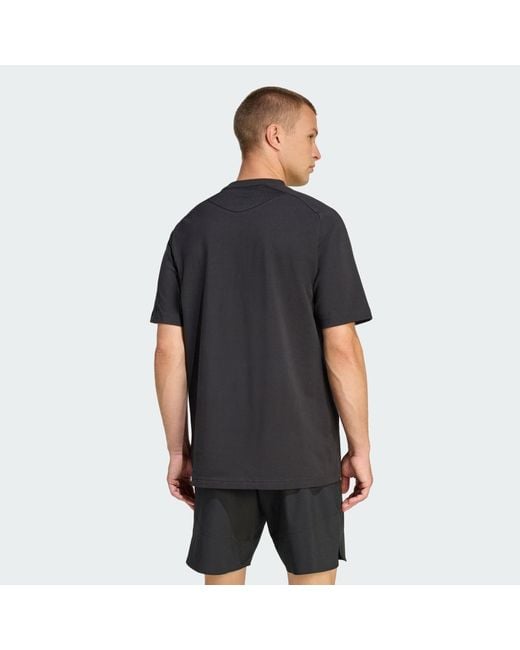 Adidas Black Tiro Travel T-Shirt for men