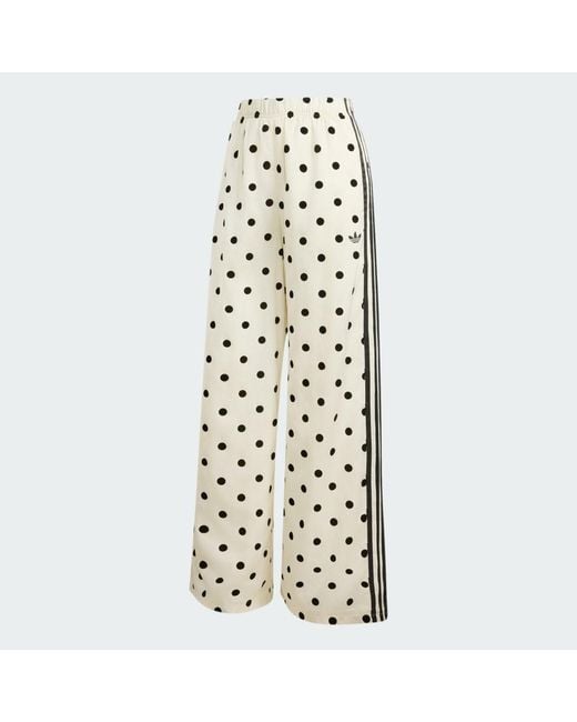 Adidas Metallic Satin Polka Dots Wide Leg Pant