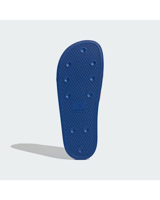 Adidas Blue Adilette Slides for men