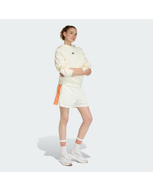 Adidas White Stadium Mesh Shorts