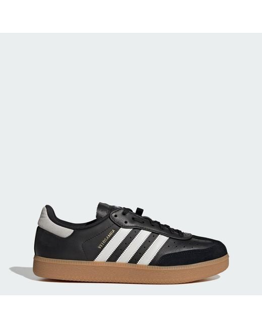 Adidas Black Velosamba Leather Shoes