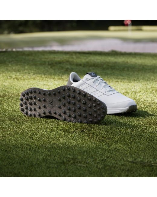 Adidas White S2g Spikeless Leather 24 Golf Shoes for men