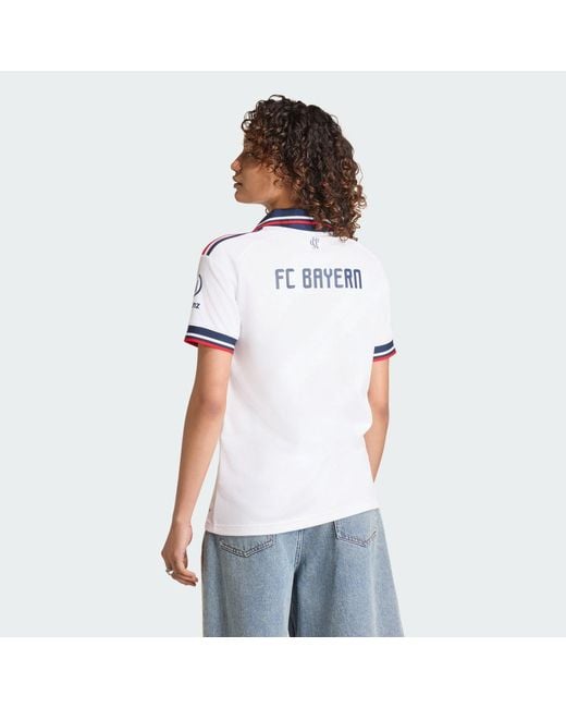 Adidas White Fc Bayern 26/27 Away Jersey