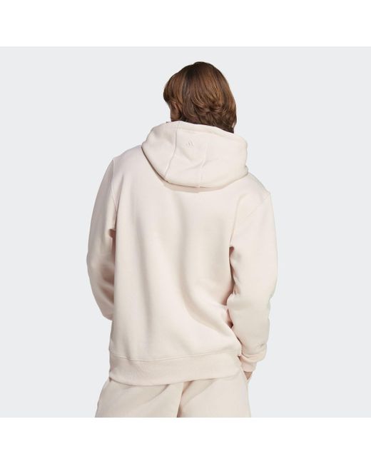 Hoodie All Szn Fleece Graphic di Adidas in Natural da Uomo